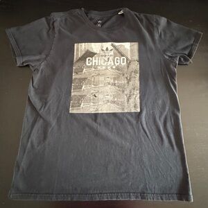 Adidas Men's Black Graphic Tee